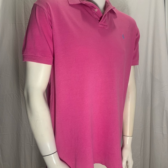 Polo By Ralph LaurenShirt Men's Slim Fit Short Sleeve Fuchsia Color Sz.Large - Picture 5 of 11